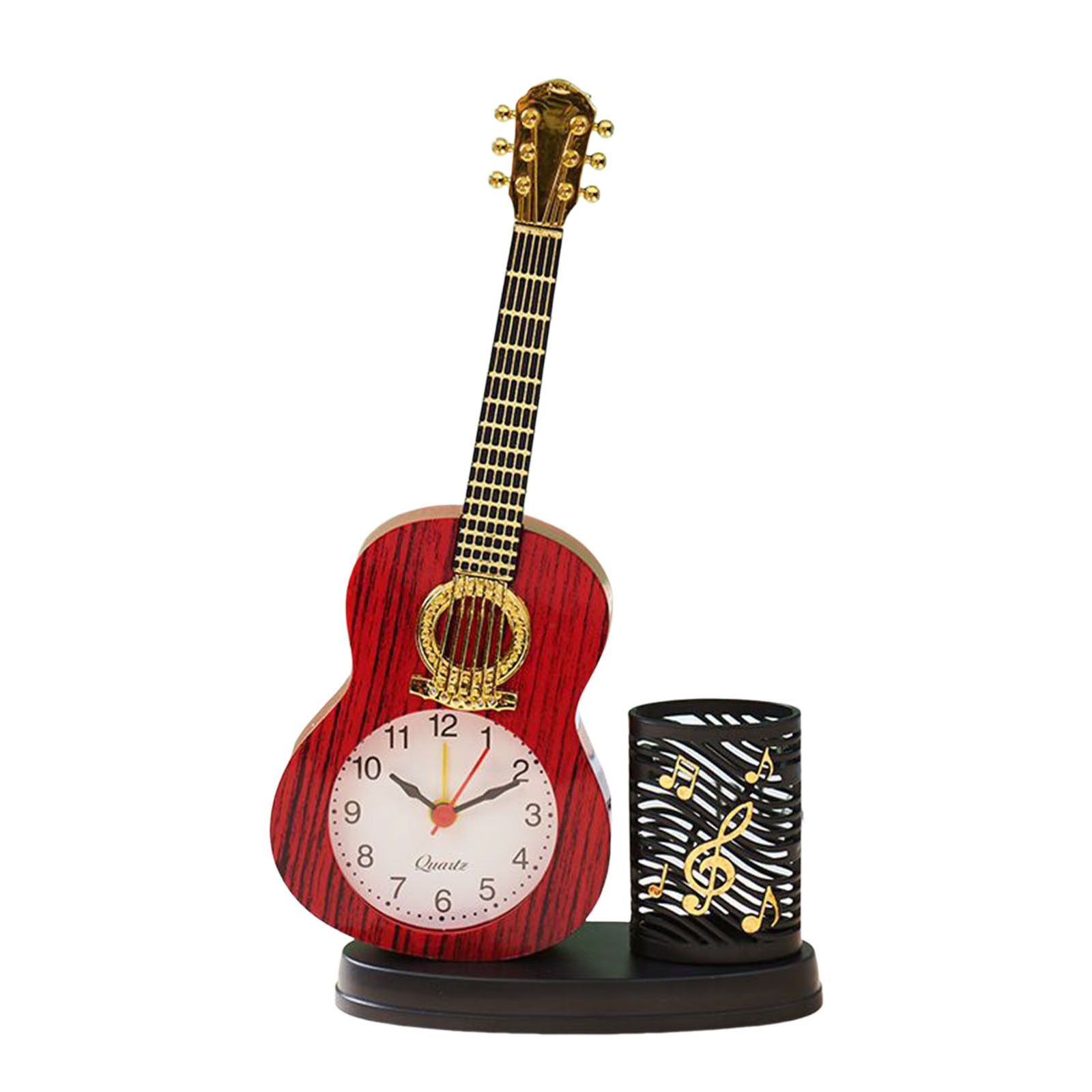 thumbnail image 2 of Despertador Guitarra - Material ABS, Portabolígrafos/Sacapuntas, Diseño Retro, para Casa/Escritorio, Amantes de la Música/Estudiantes, 2 of 2